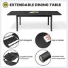 Crestlive Products Aluminum Expandable Dining Table, All Weather Outdoor Indoor Rectangular Table for 6-8 People in Lawn Backyard Deck Porch Garden - 4 of 4