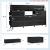 Entryway 14 Drawer Dresser for Bedroom, Fabric Chest of Drawers w/ Wooden Top, Large Storage Cabinet w/ Metal Frame - 3 of 4