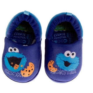 Sesame Street Elmo, Cookie Monster,  Abby Cadabby Slippers (Infant-Toddler Sizes) - 1 of 4