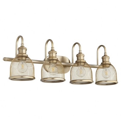 Quorum Lighting Omni 4-Light Aged Brass Ceiling Fan