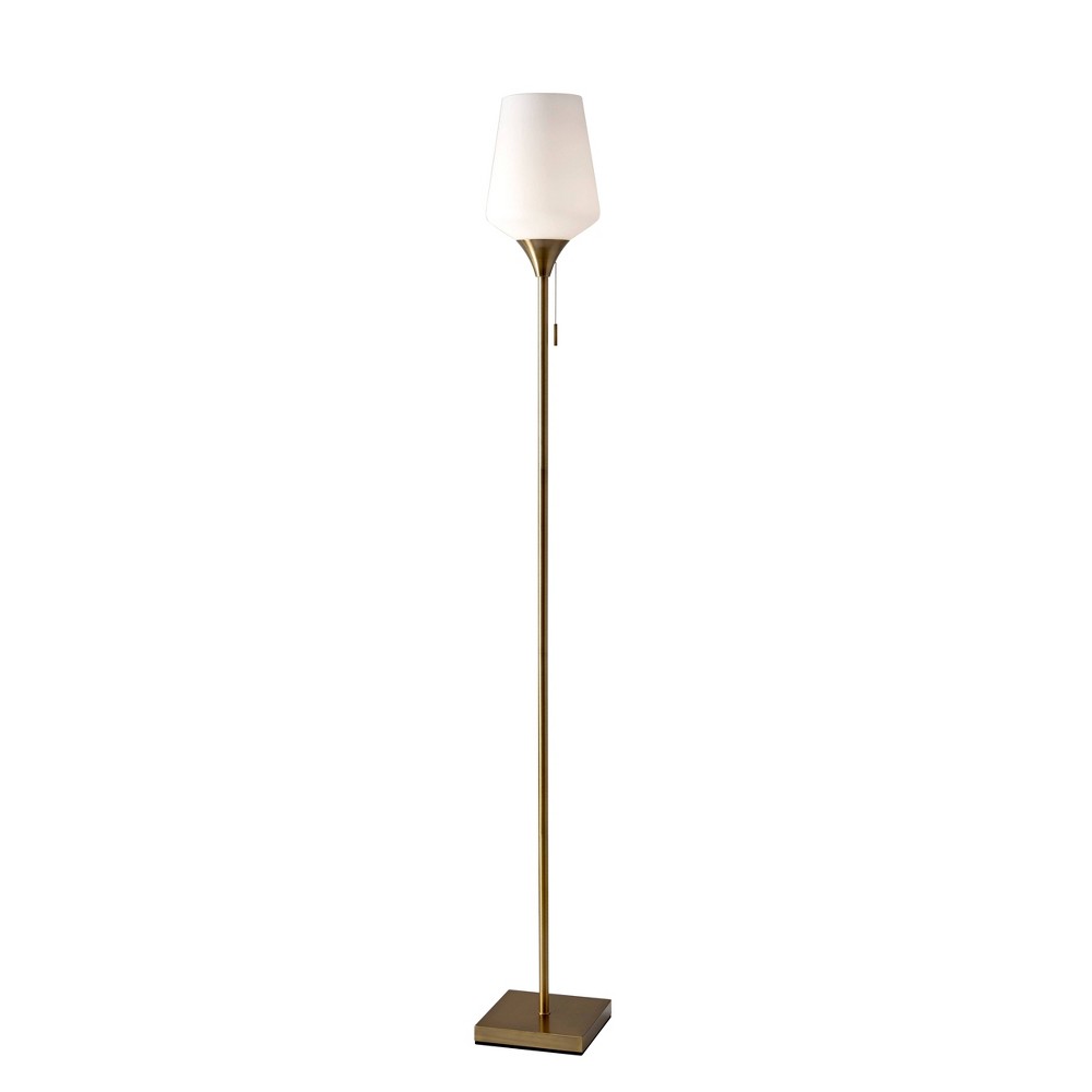 Photos - Floodlight / Street Light Adesso Roxy Floor Lamp Brass  