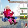 BABYYER Swing Set, Heavy-Duty A-Frame Metal Outdoor Swing Stand with 1 Saucer and 1 Belt Seat Backyard Playground Equipment for Kids & Adults - 2 of 4