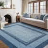 TROPOW Area Rug Braided Printed for Living Room, Non-Slip Stain-Resistant Printed Rug,Machine Washable Large Carpet for Kitchen - 3 of 4