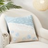 Saro Lifestyle Sandy Shores Sea Turtle Poly Filled Throw Pillow, Blue, 20"x20" - image 3 of 3