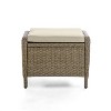 Greemotion 21.25"x16.5" 2pc Garda Square Outdoor Patio Cushioned Ottoman Set Brown: Weather-Resistant, Aluminum Frame - 4 of 4