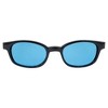 Pacific Coast Original KD's Biker Sunglasses (Black Frame/Turquoise Lens) - 3 of 4