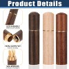 3pack Toothpick Holder Portable Wood Case Waterproof Handmade, Mini Box for Storage Needle Toothpick Pill Bead - 3 of 4