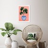 13" x 19" Chinoiserie Monstera Floral and Botanical Framed Wall Art Pink - Wynwood Studio: Modern Decor, Digital Print, White Frame - 4 of 4