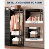 TackView 16-Drawer Dresser with Clothes Rack  Tall Fabric Storage Organizer for Bedroom, Closet, Living Room Entryway - 3 of 4