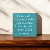Slickblue Funny Sister Quote Wood Sign – Rustic Knotty Pine Wall or Shelf Decor, 7x7 Inches, Color Options - 2 of 3