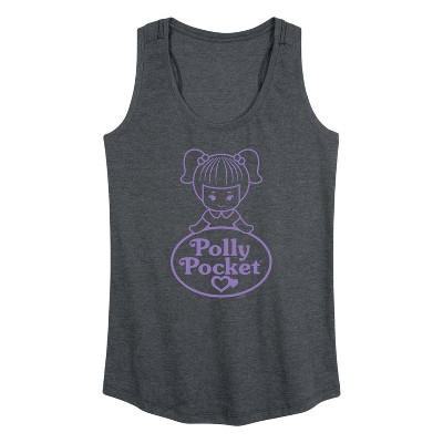 Women's - Polly Pocket - Logo And Doll Graphic Racerback Tank