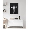 Kate & Laurel All Things Decor 28"x38" Sylvie Minimalist Giraffe Animal Portrait Metallic Wall Art by The Creative Bunch Studio - 4 of 4