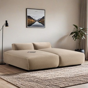 72"Oversized Modular Sofa,Fully Compressed,Right-handed face,Spacious Foam-Filled Sofa Bed- Leovsnove - 1 of 4