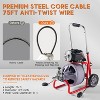 AMERLIFE Electric Drain Cleaner Machine with Auto-Feed & 10 Cutters, Sewer Snake Auger - 4 of 4