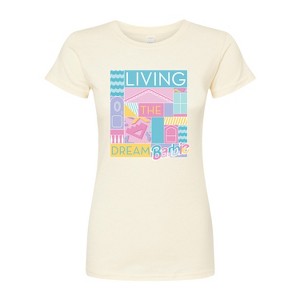 Women's - Barbie - Loving & Living the Dream Fitted Graphic T-Shirt - 1 of 2