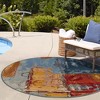 Unique Loom    Outdoor Modern Baja Area Rug - 2 of 4