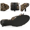 BLISSFUL STEP Women's Open Toe Satin Stiletto Heel Sandals - 3 of 4