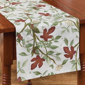 Park Designs Cardamom Nature Green Table Runner 13" x 36" - 1 of 4