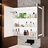 FUFU&GAGA White Anti-fog Mirror Cabinet with Adjustable Light Strips - 4 of 4