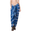 LA LEELA Women's Long Holiday Swimsuit Beachwear Sarong Swimwear Wrap Cover up Wraps One Size Blue, Tie Dye Design - 2 of 4