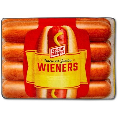 Toynk Oscar Mayer Jumbo Hot Dogs Fleece Throw Blanket | 45 x 60 Inches