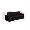 80.7" Modern Teddy Sofa,3 Seat Deep Couch with Solid Wood Frame & Plush Cushions for Living Room,Bedroom,Apartment,Office-Baofuwish - 4 of 4