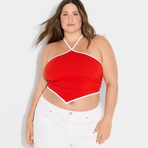 Women's Game Day Football Charm Halter Top - Wild Fable™ - 1 of 3