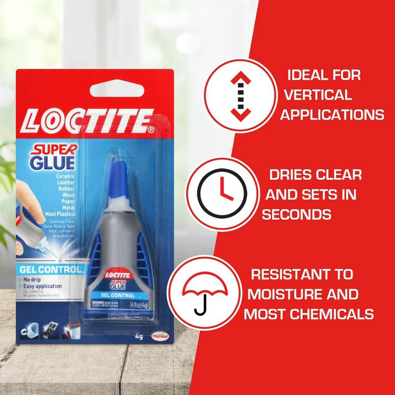 Loctite 4g Gel Control Super Glue, 4 of 7