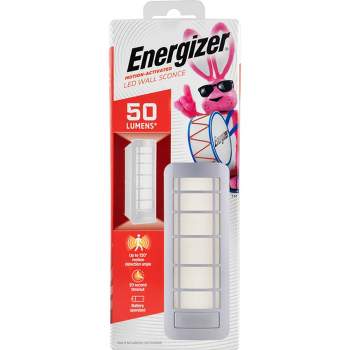 Energizer 50lm Battery Operated LED Sconce Motion Sensing White