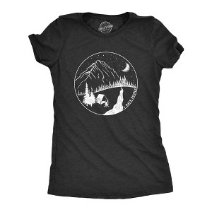 Womens I Hate People Camping T Shirt Funny Outdoors Sarcastic Tee For Ladies - Crazy Dog Women's T Shirt - 1 of 4