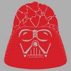 Boy's Star Wars Valentine's Day Darth Vader Heart Helmet T-Shirt - 2 of 4