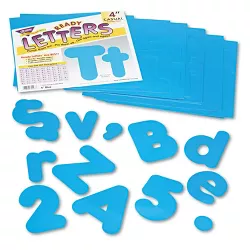 Trend Ready Letters Casual Combo Set Blue 4"h 182/Set T79903