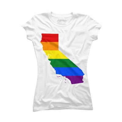 Adult Design By Humans California State Pride Flag By Galvanized T-Shirt