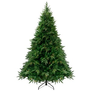 Northlight 7.5' Pre-Lit Silverthorne Fir Artificial Christmas Tree - Clear Lights - 1 of 4