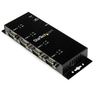 StarTech 4-Port USB to Serial Hub - Industrial - Wall Mount - ICUSB2324I - 1 of 4