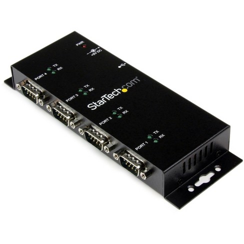 StarTech 4-Port USB to Serial Hub - Industrial - Wall Mount - ICUSB2324I - image 1 of 4