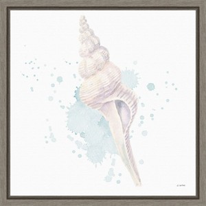 Amanti Art Salento Coast V (Seashell) by James Wiens Canvas Wall Art Print Framed 16-in. x 16-in. - 1 of 4