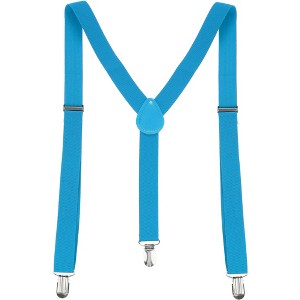 Allegra K Women's Adjustable Metal Clamp Elastic Suspenders Braces - 1 of 4