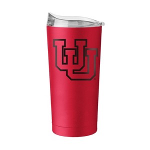 NCAA Utah Utes 20oz Powder Coat Tumbler: Portable Drinkware, Steel & Plastic - 1 of 1