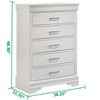 Sapphtopaz Retro Drawer Dresser for Bedroom, Wooden Closet Organizers and Storage with Handles Storage Cabinet for Bedroom, Entryway - 4 of 4