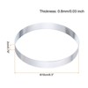 Unique Bargains Stainless Steel Non-Stick Perforated Baking Dessert Round Cake Ring 3 Pcs - 2 of 4