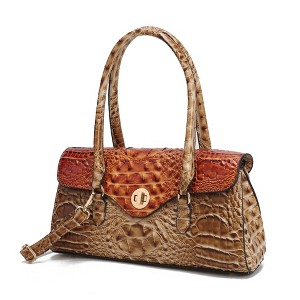 MKF Collection Liviana Women’s Shoulder Bag Croc-Embossed Chic and Versatile Timeless Handbag by Mia K - 1 of 4