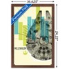 Trends International Star Wars: Mid-century Modern - Millennium Falcon Framed Wall Poster Prints - 3 of 4