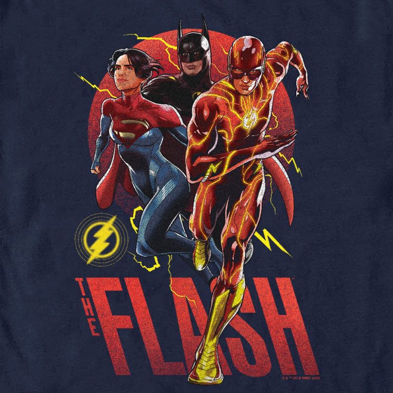 Men's The Flash Distressed Superheroes Team T-Shirt, 2 of 6