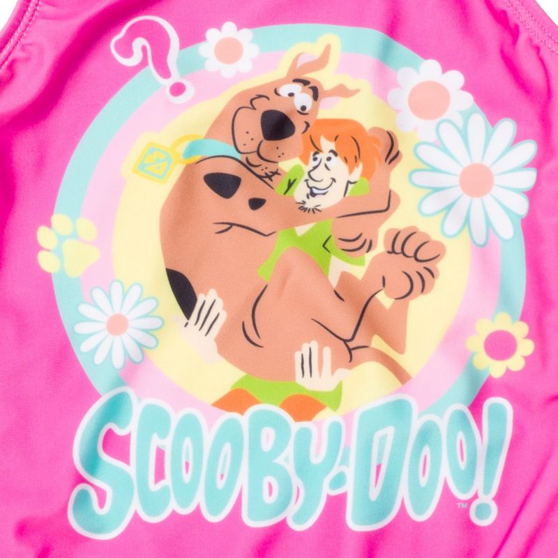 Scooby Doo Shaggy Scooby-Doo Girls One Piece Bathing Suit Little Kid to Big Kid, 4 of 8