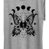 Women's - Instant Message - Celestial Butterfly with Moons Short Sleeve Graphic T-Shirt - 2 of 4
