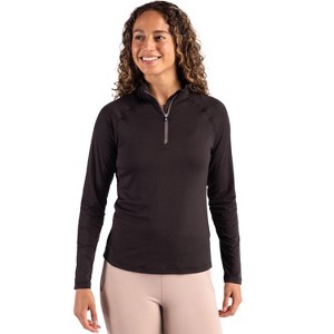 Cutter & Buck Coastline Epic Comfort Recycled Women’s Quarter Zip - 1 of 2