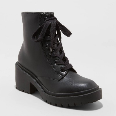 black wedge booties target