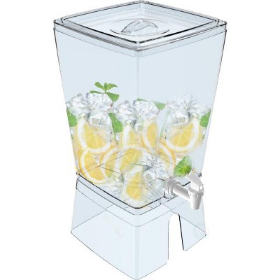 Basicwise Stackable Juice and Water Beverage Dispenser, 2.5 Gallon