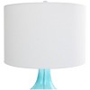 28"x15" Glass Ombre Accent Lamp with Gold Accent Blue - Olivia & May - 3 of 4